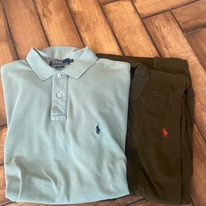 2 Mens LARGE Polos